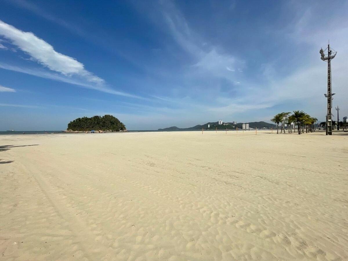 Pe Na Areia Em Santos! Que Vista Mar! Lejlighed Santos  Eksteriør billede